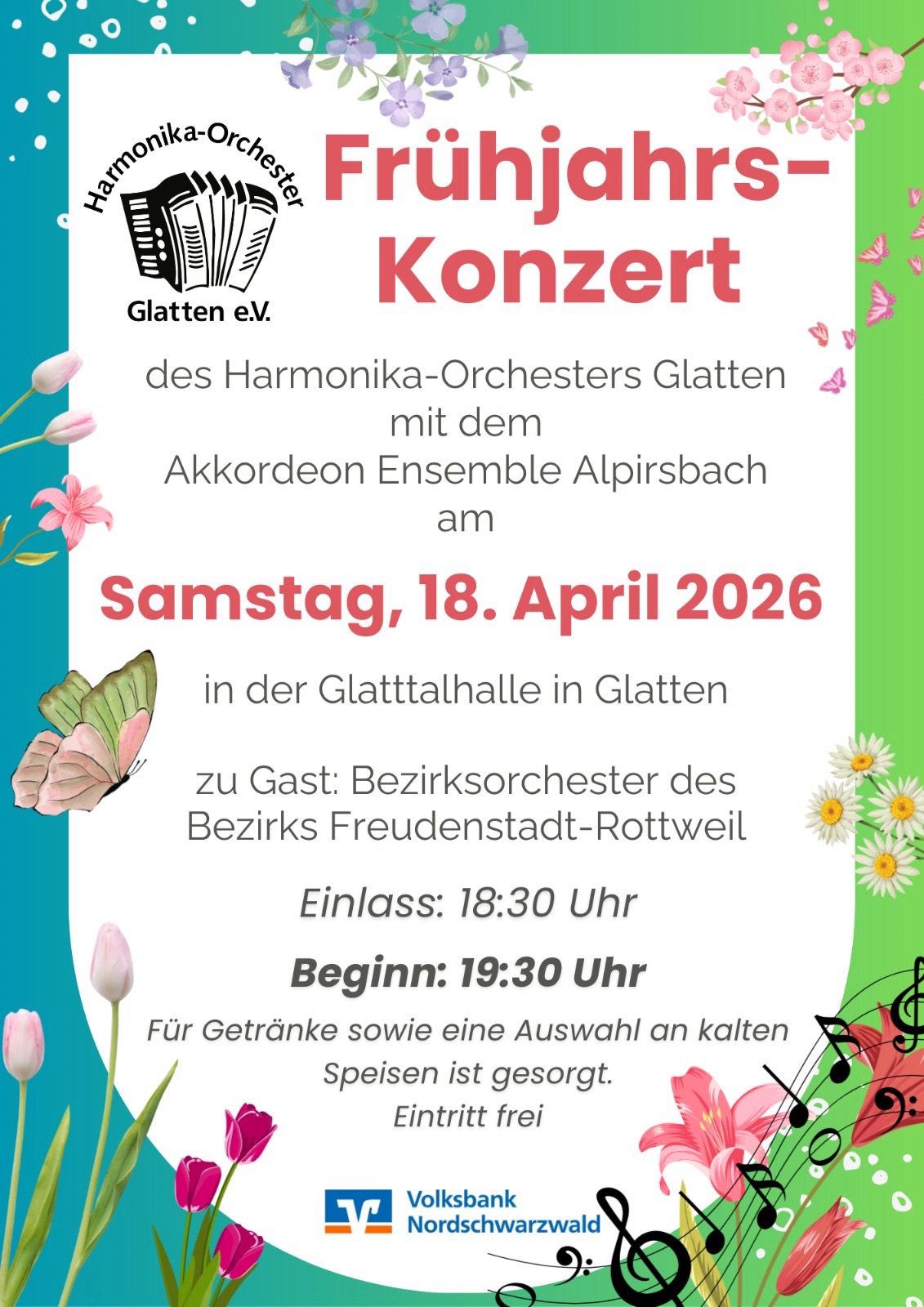 Mehr über den Artikel erfahren Herzliche Einladung zu unserem Frühjahrskonzert