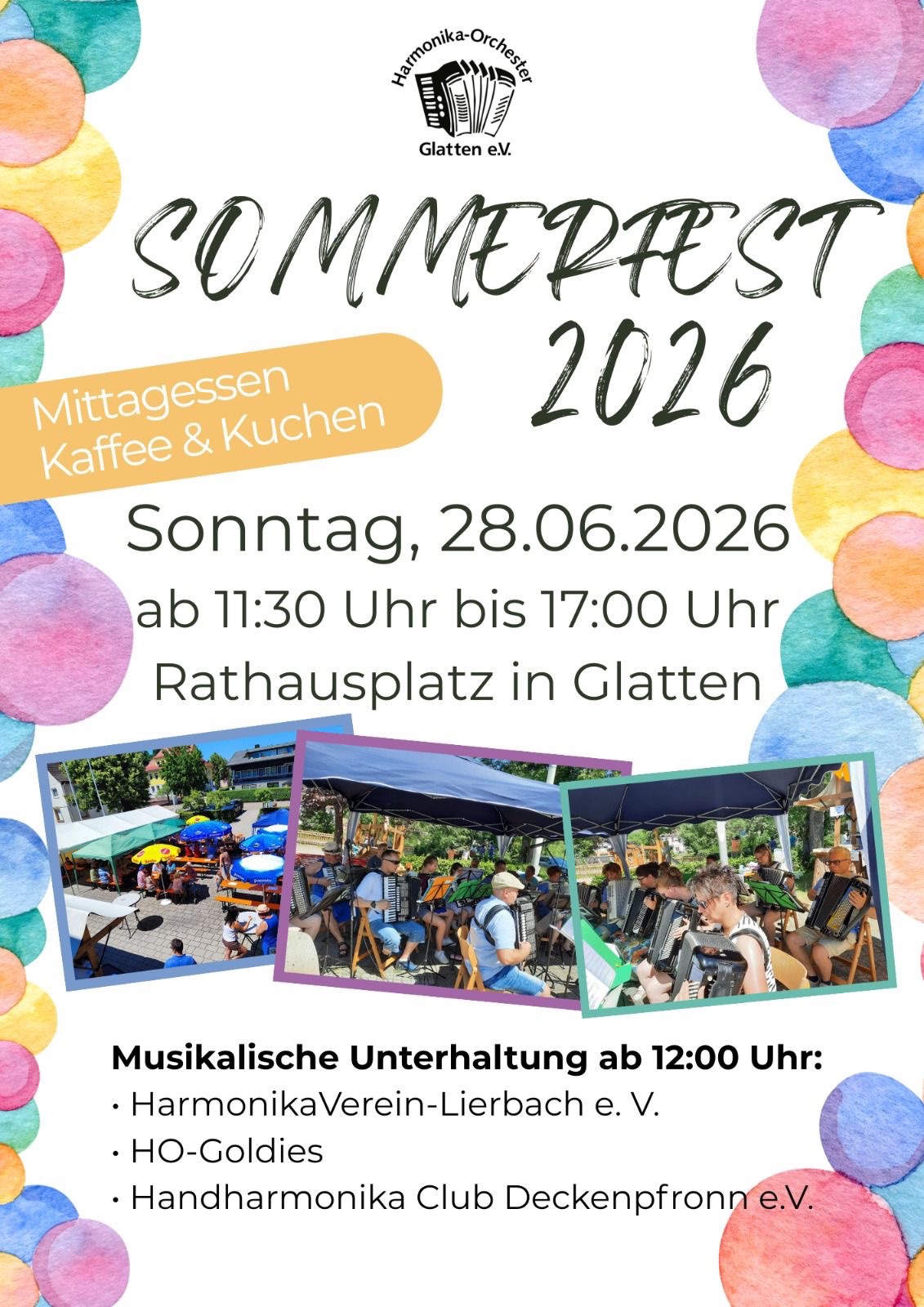 Mehr über den Artikel erfahren Einladung zu unserem Sommerfest